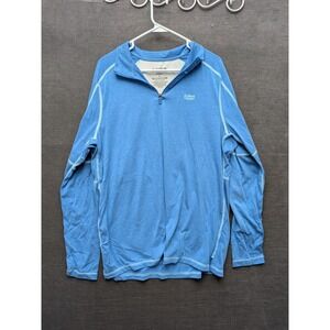 Alaskan Hardgear Fishing 1/4 Zip Shirt Duluth Trading Blue Standard Fit Size L